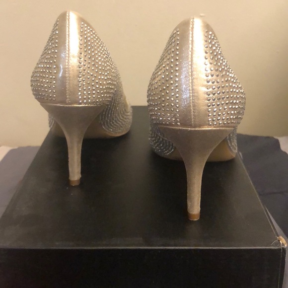 INC Pointed Toe Rhinestone Pumps - Picture 3 of 4